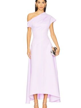 Elliatt One-Shoulder Lavender A-Line Gown